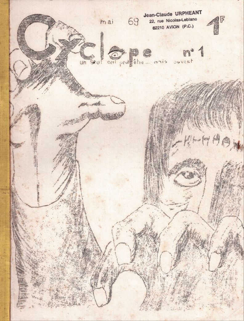 CYCLOPE magazine side cover Issue 1  May 1969